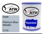 Preview: Saab, Platinum Blue Metallic, 117H: 500ml Lackdose, von ATW Autoteile West.